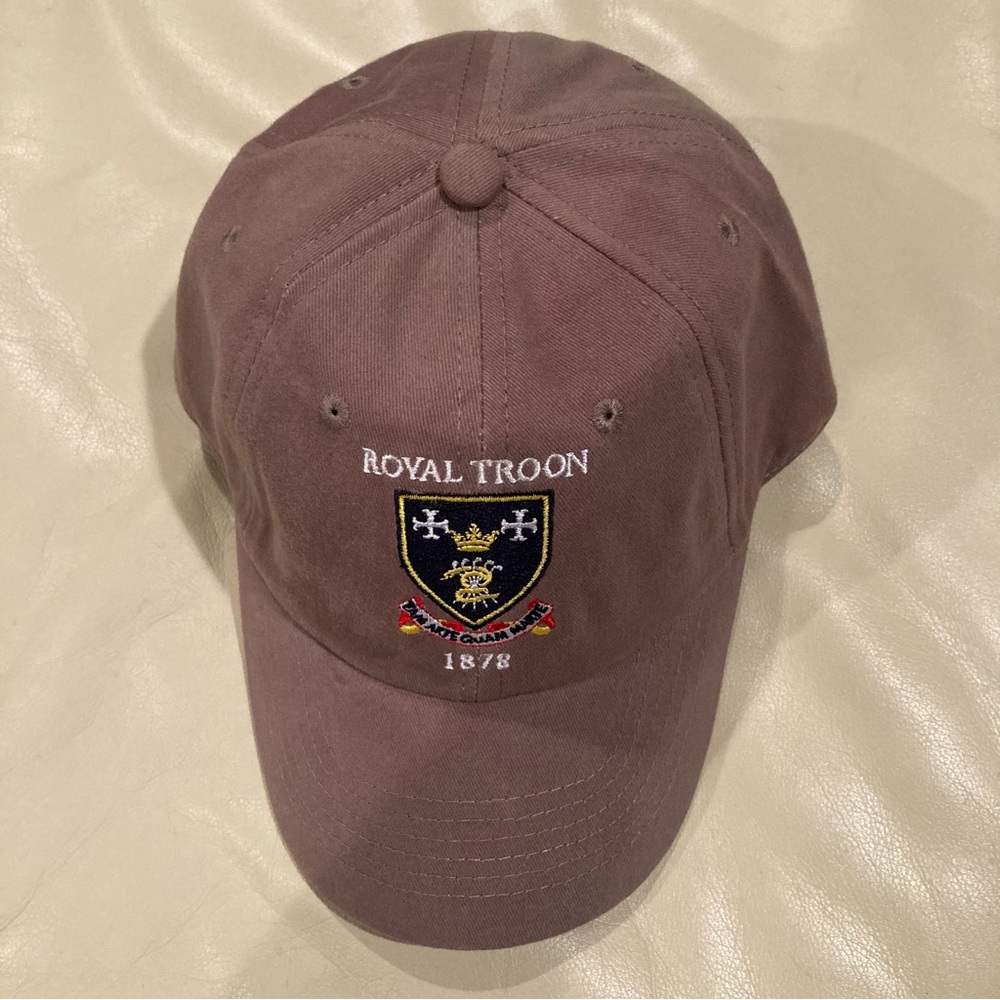 Royal Troon Cap Hat - Tan, Dark Beige - Purchased in Scotland @ Royal Troon